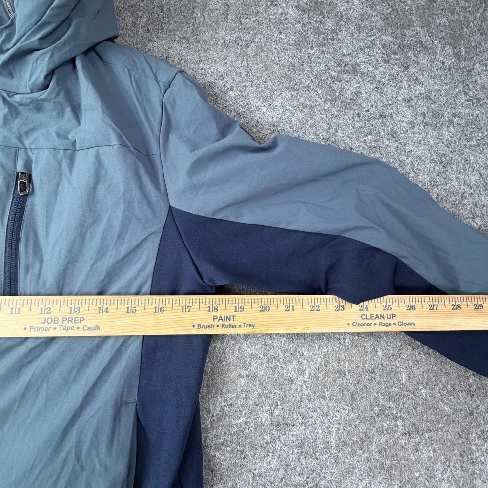 Spyder Softshell Jacket Boys M (10/12) Blue Fleece Lined Logo Hooded Full Zip